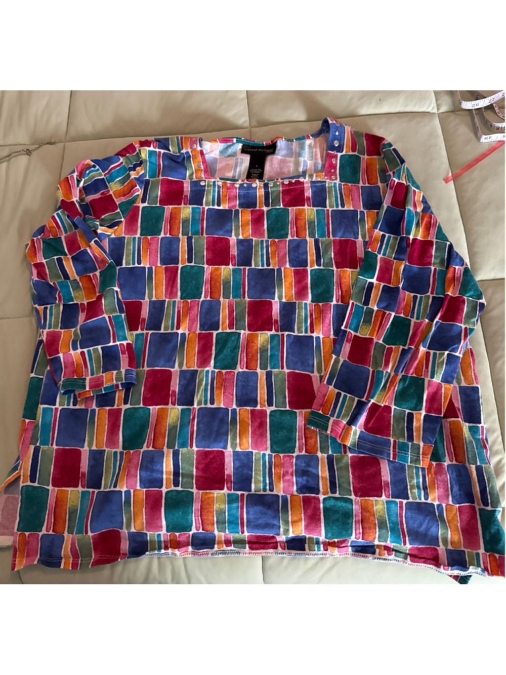 #0275 - Women's Alfred Dunner Multicolor Long Sleeve Tee M